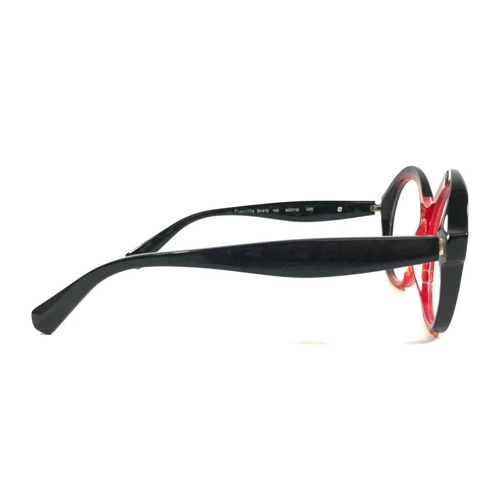 Alain Mikli Eyeglasses Frames Floretta A03118 005 Black Red Marble 54-18-140